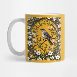 Mississippi Mockingbird And Magnolia Flowers 2 Mug